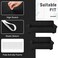 Peryiter 2 Pcs Sofa Covers Couch and Loveseat Covers Set Stretch Sofa Slipcover for Living Room Armchair Furniture Protector Wrinkle ProofBlackMilk Silk