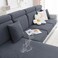 Smiry Waterproof Couch Cushion Covers for Sofa Stretch Jacquard Seat Cushion Covers Washable Sectional Sofa Slipcover Elastic Furniture Protector for Pets Kid 3PC Grey