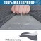 Smiry Waterproof Couch Cushion Covers for Sofa Stretch Jacquard Seat Cushion Covers Washable Sectional Sofa Slipcover Elastic Furniture Protector for Pets Kid 3PC Grey