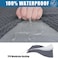 Smiry Waterproof Couch Cushion Covers for Sofa Stretch Jacquard Seat Cushion Covers Washable Sectional Sofa Slipcover Elastic Furniture Protector for Pets Kid 3PC Grey