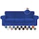 WEERRW 4 Pieces High Stretch Couch Covers for 3 Cushion Couch Sofa Slipcovers Washable Furniture Protector with Non Slip Elastic Bottom Feature Soft and Thick Plush Fabric Royal Blue Large