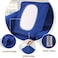 WEERRW 4 Pieces High Stretch Couch Covers for 3 Cushion Couch Sofa Slipcovers Washable Furniture Protector with Non Slip Elastic Bottom Feature Soft and Thick Plush Fabric Royal Blue Large