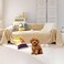 VClife Boho Couch Cover Dog Sofa Cover for 3 Cushion Couch Beige71X134