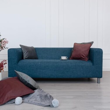 TLYESD Klippan Loveseat Cover Replacement for IKEA Klippan Couch Cover Klippan Sofa Cover Klippan Cover OnlyNavy Blue