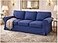 Custom Slipcover Premium Heavy Cotton Ektorp 3 Seat Sofa Cover Replacement Compatible with IKEA Ektorp Three Sofa Slipcover Deep Blue