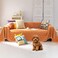 VClife Boho Couch Cover Dog Sofa Cover for 3 Cushion Couch Orange71X150