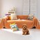 VClife Boho Couch Cover Dog Sofa Cover for 3 Cushion Couch Orange71X150