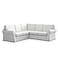 TLYESD Ektorp Sectional Cover Replacement for IKEA Ektorp Sofa CoverEktorp 22 Sofa Cover Ektorp Sectional Sofa Cover OnlyCool White