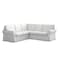 TLYESD Ektorp Sectional Cover Replacement for IKEA Ektorp Sofa CoverEktorp 22 Sofa Cover Ektorp Sectional Sofa Cover OnlyCool White