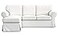 MASTERS OF COVERS Ektorp Loveseat 2 Seat with Chaise Lounge Cover Replacement Cutomoized for IKEA Ektorp Sectional 3 Seat Sectional Sofa Slipcover ReplacementWhite