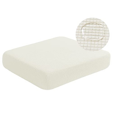 NC HOME Water Repellent Sofa Seat Cushion Covers Durable Sofa Cushion Cover Spandex Elastic Furniture Protector for Settee Seat for Replacement in Livingroom Large