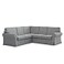TLYESD Ektorp Sectional Sofa Cover Replacement for IKEA Ektorp Sectional CoverEktorp 2 x 2 Sofa CoverEktorp Couch Cover Ektorp Cover OnlyLight Grey