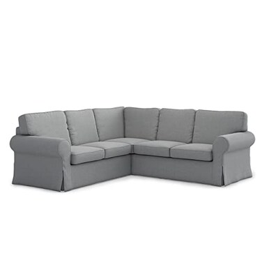 TLYESD Ektorp Sectional Sofa Cover Replacement for IKEA Ektorp Sectional CoverEktorp 2 x 2 Sofa CoverEktorp Couch Cover Ektorp Cover OnlyLight Grey