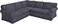 Custom Slipcover Heavy Duty Polyester Sofa Cover Only Replacement Compatible with IKEA Ektorp 3 Seat Sofa Loveseat Armchair Sectional Corner Chaise or Footstool Ektorp Slipcover Dark Gray Polyester 22