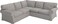 HomeTown Market Extra Thick Sofa Covers Compatible with IKEA Ektorp 2 2 Sectional Corner Sofa Slipcovers Polyester Flax Light Gray
