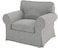 Custom Slipcover Ektorp Sofa Dense Cotton Cover Replacement Slipcover Compatible with IKEA Ektorp Sofa Polyester Flax Chair
