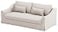 HomeTown Market Heavy Duty Farlov Sofa Replacement Cover Compatible with IKEA Farlove Sofa or Loveseat Slipcover Only Polyester Flax L Beige Width 86