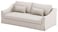 HomeTown Market Heavy Duty Farlov Sofa Replacement Cover Compatible with IKEA Farlove Sofa or Loveseat Slipcover Only Polyester Flax L Beige Width 86