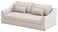 HomeTown Market Heavy Duty Farlov Sofa Replacement Cover Compatible with IKEA Farlove Sofa or Loveseat Slipcover Only Polyester Flax L Beige Width 86