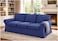 HomeTown Market The Heavy Cotton Ektorp Sofa Cover Replacement is Made Compatible for IKEA Ektorp 3 Three Seat Sofa Slipcover Blue Ektorp Sofa