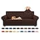 KEKUOU Stretch Sofa Cover Slipcover Couch Covers for 3 Cushion Couch Sofa pet Friendly 7894 Furniture Protector Sofa with Elastic Bottom for KidsDog Jacquard Small CheckedLargeChocolate