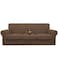 Easy-Going EasyGoing 100 Dual Waterproof 4 Pieces Stretch Soft Couch Cover for Dogs Sofa Slipcover for 3 Separate Cushion Couch Leakproof Furniture Protector for Kids Pets Brown