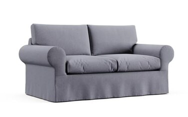 Comfort Works Custom Ektorp Loveseat Cover Replacement Slipcover Compatible with IKEA Ektorp 2Seater Sofa Loveseat Medium Grey