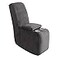 ULTICOR 7Piece L Shape Sectional Recliner Sofa Covers Velvet Stretch Reclining Couch Covers for Reclining L Shape Sofa Thick Soft Washable Dark Grey 1 Console Cover