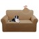 U-NICE HOME UNICE HOME Velvet Loveseat Sofa Covers Stretch Couch Cover Furniture Protector Sofa Slipcover for Dogs Medium Camel
