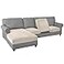 PrinceDeco Sectional Couch Covers 4 Pieces Couch Covers for Sofa Velvet Separate Couch Cover L Shape for LeftRight Chaise3 Seater 1 ChaiseIvory