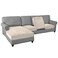 PrinceDeco Sectional Couch Covers 4 Pieces Couch Covers for Sofa Velvet Separate Couch Cover L Shape for LeftRight Chaise3 Seater 1 ChaiseIvory