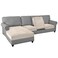 PrinceDeco Sectional Couch Covers 4 Pieces Couch Covers for Sofa Velvet Separate Couch Cover L Shape for LeftRight Chaise3 Seater 1 ChaiseIvory