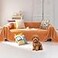 VClife Boho Couch Cover Dog Sofa Cover for 3 Cushion Couch Orange71X134