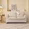 JADE POKE Beige Ektorp Loveseat Cover Custom Made Compatible for IKEA Ektorp 2Seat Sofa Cover Linen Style Waterproof 5 Pieces