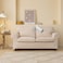 JADE POKE Beige Ektorp Loveseat Cover Custom Made Compatible for IKEA Ektorp 2Seat Sofa Cover Linen Style Waterproof 5 Pieces