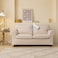 JADE POKE Beige Ektorp Loveseat Cover Custom Made Compatible for IKEA Ektorp 2Seat Sofa Cover Linen Style Waterproof 5 Pieces