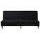 WOMACO Futon Cover Stretch Sofa Bed Slipcovers Full Twin Queen Size Black Armless Couch Loveseat Protector Covers with Elastic Bottom for Living Room Bedroom Furniture Black 6375
