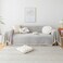 HANDONTIME Grey Sofa Cover for Couch Boho Couch Cover for 3 Seat Dog Couch Cover Love Seat Couch Covers Light Grey Sectional Cover 71 X118 Tassel Chenille Herringbone Sofa Covers Washable