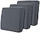 Hokway Stretch Couch Cushion Covers 3 Piece Individual Sofa Cushion SlipcoversJacquard Sofa Seat Slipcover Set NonSlip Protector for Cushion GreySmall3PC