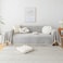 HANDONTIME Grey Sofa Cover for Couch Boho Couch Cover for 3 Seat Dog Couch Cover Love Seat Couch Covers Light Grey Sectional Cover 71 X134 Tassel Chenille Herringbone Sofa Covers Washable