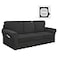 Easy-Going EasyGoing 7 Pieces Stretch Couch Cover Washable Sofa Cover Set for 3 Backrest and Seat Cushion Couch AntiSlip Sofa Slipcover Furniture Protector with Elastic Bottom Large Dark Grey