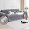 Loiion Cat Scratch Proof Furniture Protector AntiSlip Waterproof Sofa Cover to Keep Cats Off PetFriendly AntiScratch Couch Protectors for 3 Cushion Couch Gray Sofa Cover for Pets and Kids 118X71