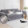 Loiion Cat Scratch Proof Furniture Protector AntiSlip Waterproof Sofa Cover to Keep Cats Off PetFriendly AntiScratch Couch Protectors for 3 Cushion Couch Gray Sofa Cover for Pets and Kids 118X71