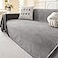 MYSKY HOME Couch Cover Sofa Cover for 3 Cushion Couch Dog Couch Covers for Sectional Sofa Covers Non Slip Cat Scratch Furniture Protector Sofa Covers Washable Sofa Towel for Pet 91 x 134 Grey