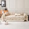 VClife Boho Couch Cover Washable Sofa Cover for Dog Oversize Couch Covers for 34 Cushion Couch Modern Khaki Creamy White Geometric Sofa Slipcovers Multifunctional Furniture Protector 91 x 150