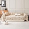 VClife Boho Couch Cover Washable Sofa Cover for Dog Oversize Couch Covers for 3 Cushion Couch Modern Khaki Creamy White Geometric Sofa Slipcovers MultiFunctional Furniture Protector 91 x 134