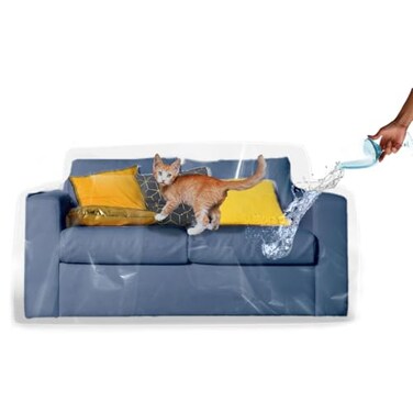 Covers For The Home Clear Vinyl Furniture Protector Loveseat Cover 84 W x 40 D x 36 H Rear 18 H Front