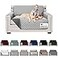 Sofa Shield Couch Loveseat Covers for Dogs Reversible Furniture Protector with Strap Stain and Tear Resistant Cushion Cover 54 inch Seat Machine Washable Slipcover Pets Cats Light Gray Charcoal