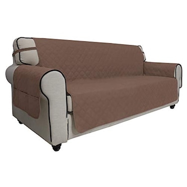 Easy-Going EasyGoing Sofa Slipcover Oversized Sofa Cover Waterproof Couch Cover Furniture Protector Cover Pets Covers Washable NonSlip Fabric Pets Kids Children Dog Cat Oversized Sofa Brown