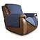 Easy-Going EasyGoing Oversized Recliner Cover Reversible Couch Cover Sofa Cover for Living Room Water Resistant Furniture Protector with Elastic Straps for Pets Kids Oversized Recliner Dark BlueLight